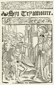 Sir Tryamoure (incisione) da (after) English School
