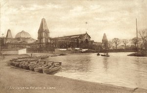 Alexandra Palace, Lago (foto in bianco e nero) da (after) English photographer