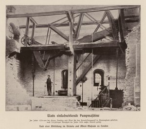Motore a pompa a singola azione Boulton & Watt da (after) English photographer