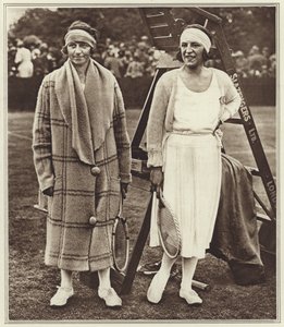 Kitty Godfree e Suzanne Lenglen da (after) English photographer