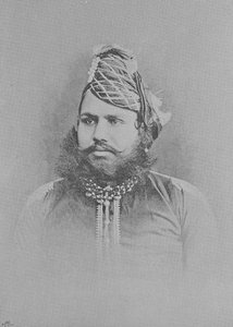 Maharaja Sawai Madho Singh II (incisione) da (after) English photographer