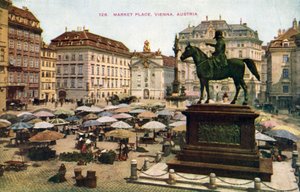 Piazza del Mercato, Vienna, Austria da (after) English photographer