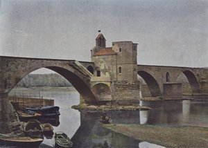 Avignone, Pont Saint-Benezet da (after) French Photographer