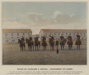 Scuola del Cavaliere a Cavallo, Maneggio della Sciabola da (after) French Photographer