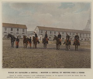 Scuola del Cavaliere a Cavallo, Montare a Cavallo e Scendere da (after) French Photographer
