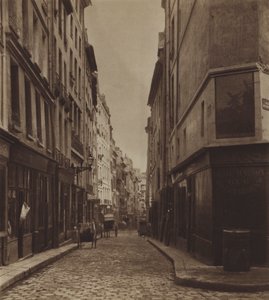 La rue des Moineaux verso il 1866, demolita per l