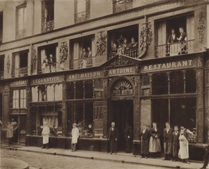 Il ristorante del Pied-de-Mouton, rue Vauvilliers da (after) French Photographer