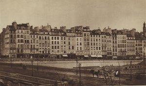 Quai Le Pelletier verso il 1855, ora parte del quai de Gesvres da (after) French Photographer
