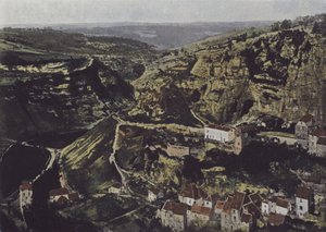 Roc-Amadour, Una vista del Causse di Gramat da (after) French Photographer