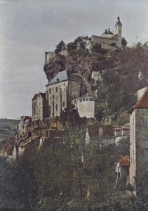 Roc-Amadour, Vista generale (foto a colori) da (after) French Photographer