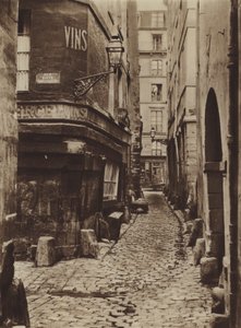 Rue Glatigny nel 1865, vista dal lato del quai da (after) French Photographer
