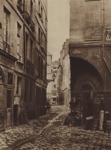 Rue des Marmousets nel 1864, vista da rue Saint-Landry, era al posto del nuovo Hotel-Dieu da (after) French Photographer