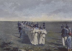 Visite des armes apres le tir (foto colorata) da (after) French Photographer