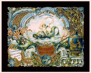 Cartolina pubblicitaria per stampatori Mazerand, Cirey-sur-Vezouze, Francia da (after) French School