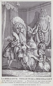 Cartone francese che deride le acconciature femminili dell