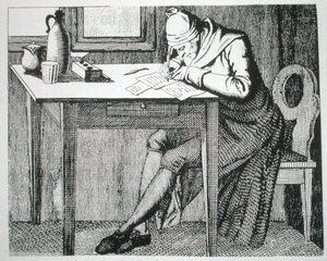 Gaspard Lavater nel suo studio, copia di un