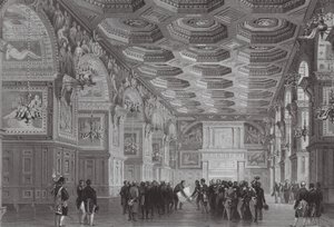 Il Palazzo di Fontainebleau (incisione) da (after) French School
