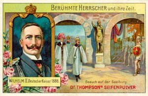 Kaiser Guglielmo II in visita alla Saalburg, Germania da (after) German School