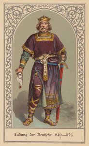 Luigi il Germanico, Re della Francia Orientale da (after) German School