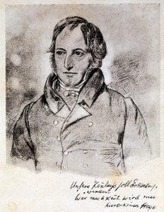 Ritratto di Georg Wilhelm Friedrich Hegel (1770-1831), filosofo e idealista tedesco. Incisione dopo un disegno di G. Hensel.