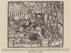 Scena da Hug Chapler, c1500 da (after) German School