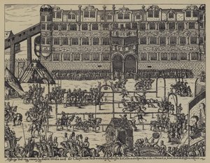 Torneo in celebrazione del battesimo di Sigismondo, figlio di Giovanni Giorgio, Elettore di Brandeburgo, al Castello di Colln da (after) German School