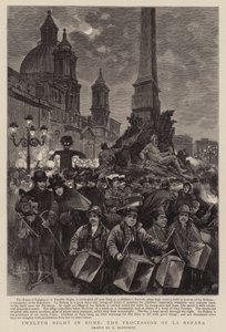 La dodicesima notte a Roma, la processione della Befana da (after) Italian School