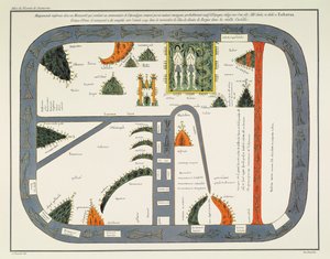 Mappa del mondo, da un manoscritto di un Commentario sull