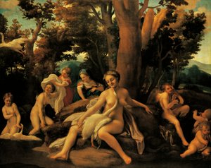 Leda da (c.1489 1534) Correggio