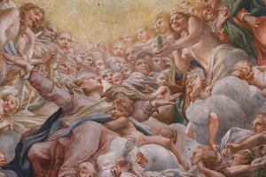 Vergine tra Adamo ed Eva (dettaglio)