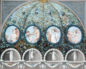Progetto per un affresco sul soffitto, pubblicato c.1780 da (c.1489 1534) (after) Correggio