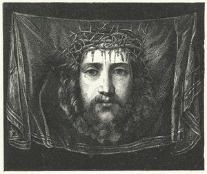 Velo di Veronica con il ritratto di Cristo da (c.1489 1534) (after) Correggio