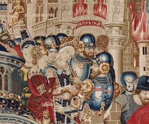 La Guerra di Troia: La Distruzione di Troia, c.1470 da (fl.1450 75) Master of Coetivy