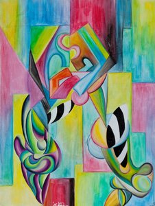 Astratto degli amanti da GilhausArt
