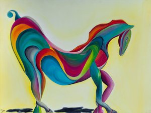 Cavallo sui tacchi alti da GilhausArt