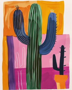 Cactus stile Henri Matisse da F. Abderrahim