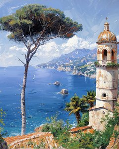 Paesaggio con faro, vendita di decorazioni murali