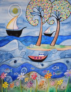 in riva al mare