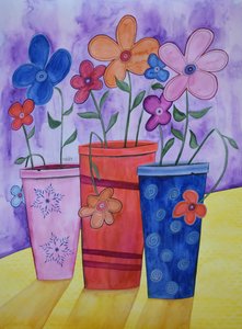 Vasi da fiori da Marys Watercolors