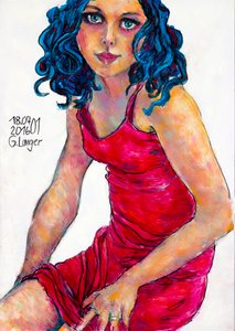 Abito rosso da Gunter Langer