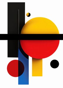 Carta da parati estetica Forme geometriche astratte, stampa su tela online su richiesta da F. Abderrahim