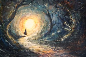 rivolto verso il sole, dipinto astratto, stampe d