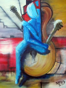 Donna con chitarra