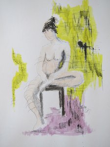 Nudo seduto