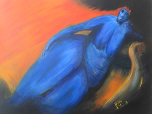 La donna blu