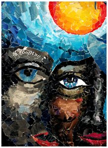 Doppio volto in mosaico da Phantalis
