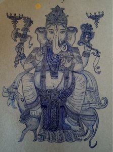 Ganesha cavalca Vahana.
