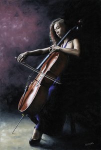 Violoncellista emozionale da Richard Young