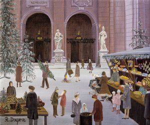 Mercatino di Natale nella piazza della cattedrale