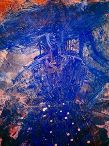 SIGNORA IN BLAU da Margareta Uliarte